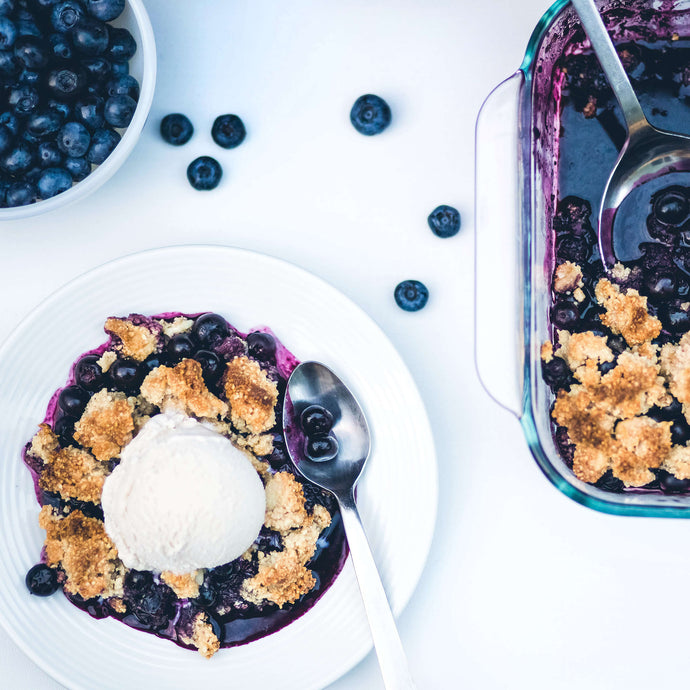 Warm blueberry cobbler recipe