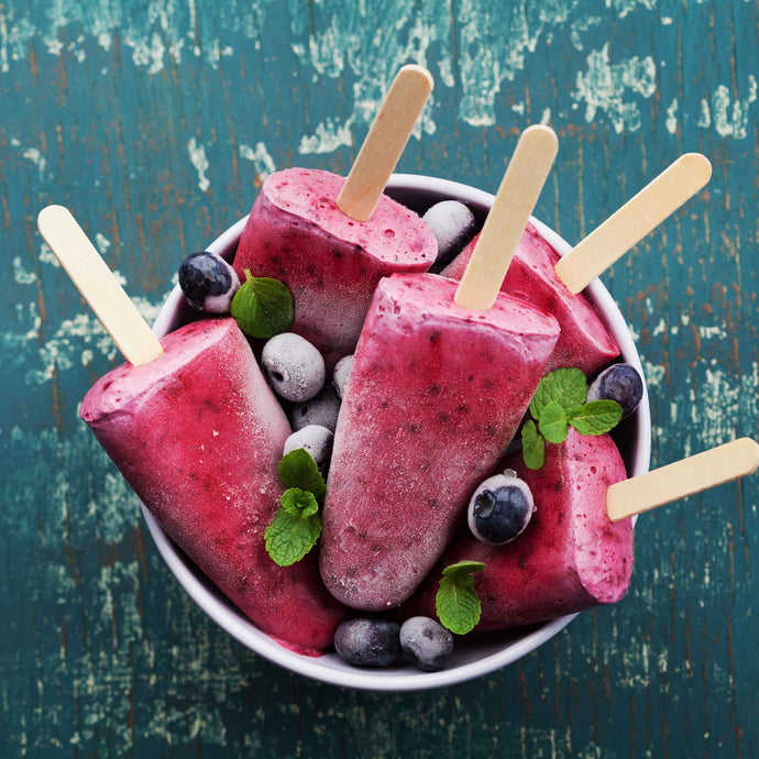 Blueberry popsicles